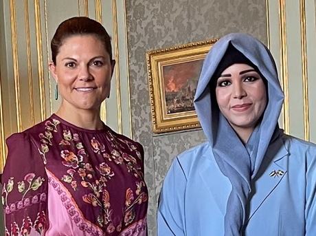 Crown Princess of Sweden meets Sheikha Latifa
