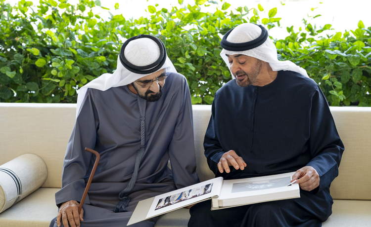UAE President presents Sheikh Mohammed bin Rashid with photo album celebrating shared journey of national service